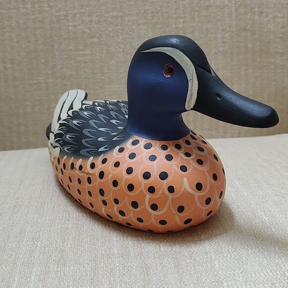 Vintage Handmade Wood Duck Decoy Signed by Andy Andersen - Picture 3 of 10